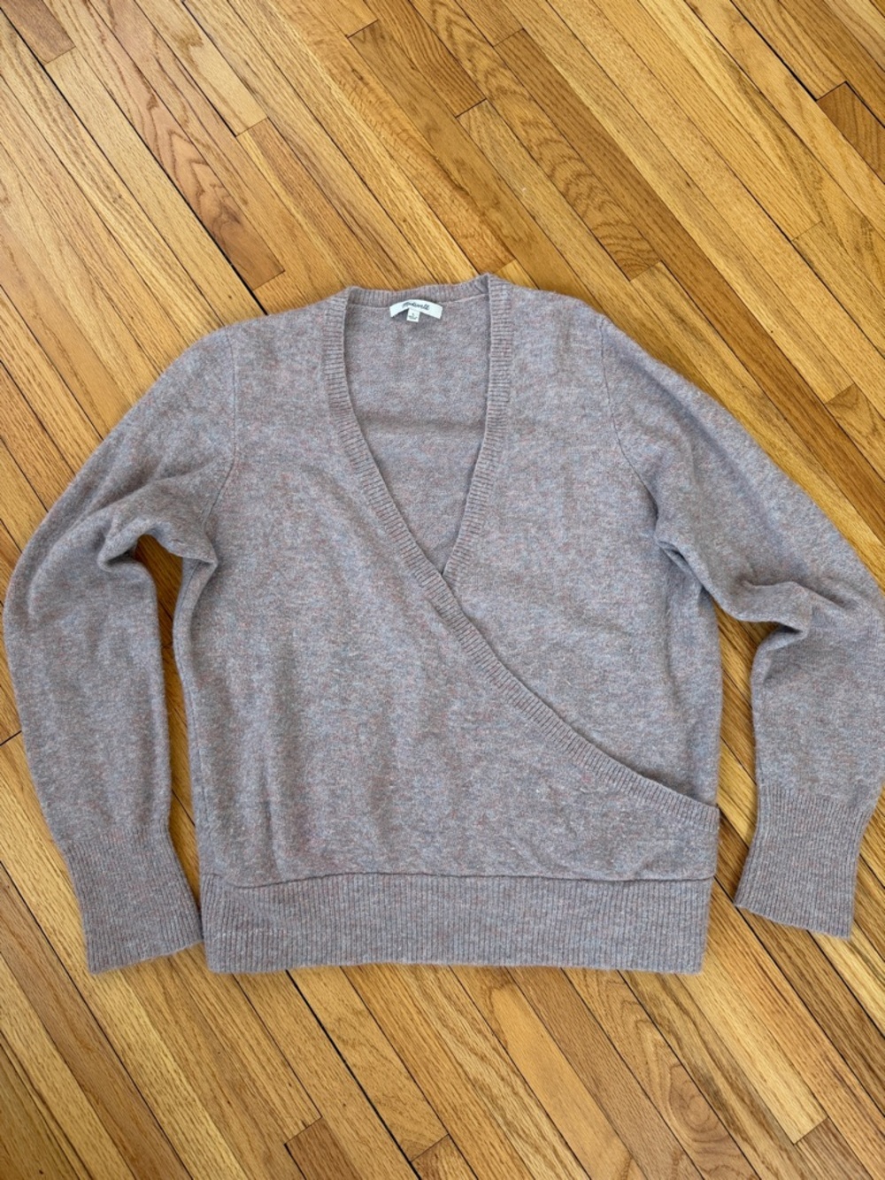 Madewell Wrap-Front V-Neck Sweater